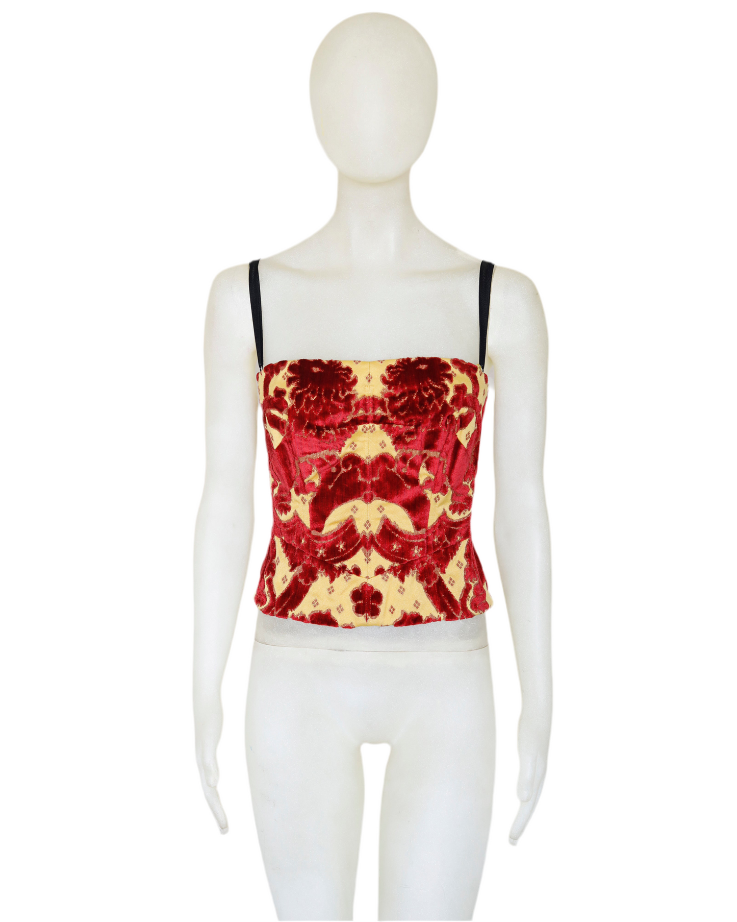 Dolce & Gabbana Spring 2000 velvet Corset