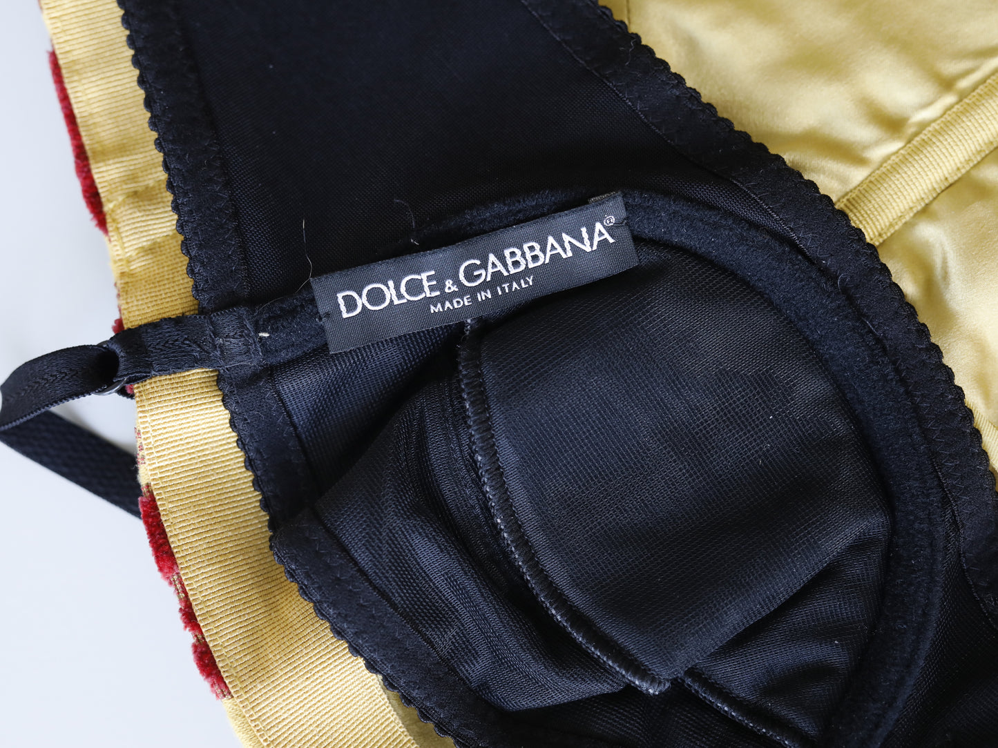 Dolce & Gabbana Spring 2000 velvet Corset