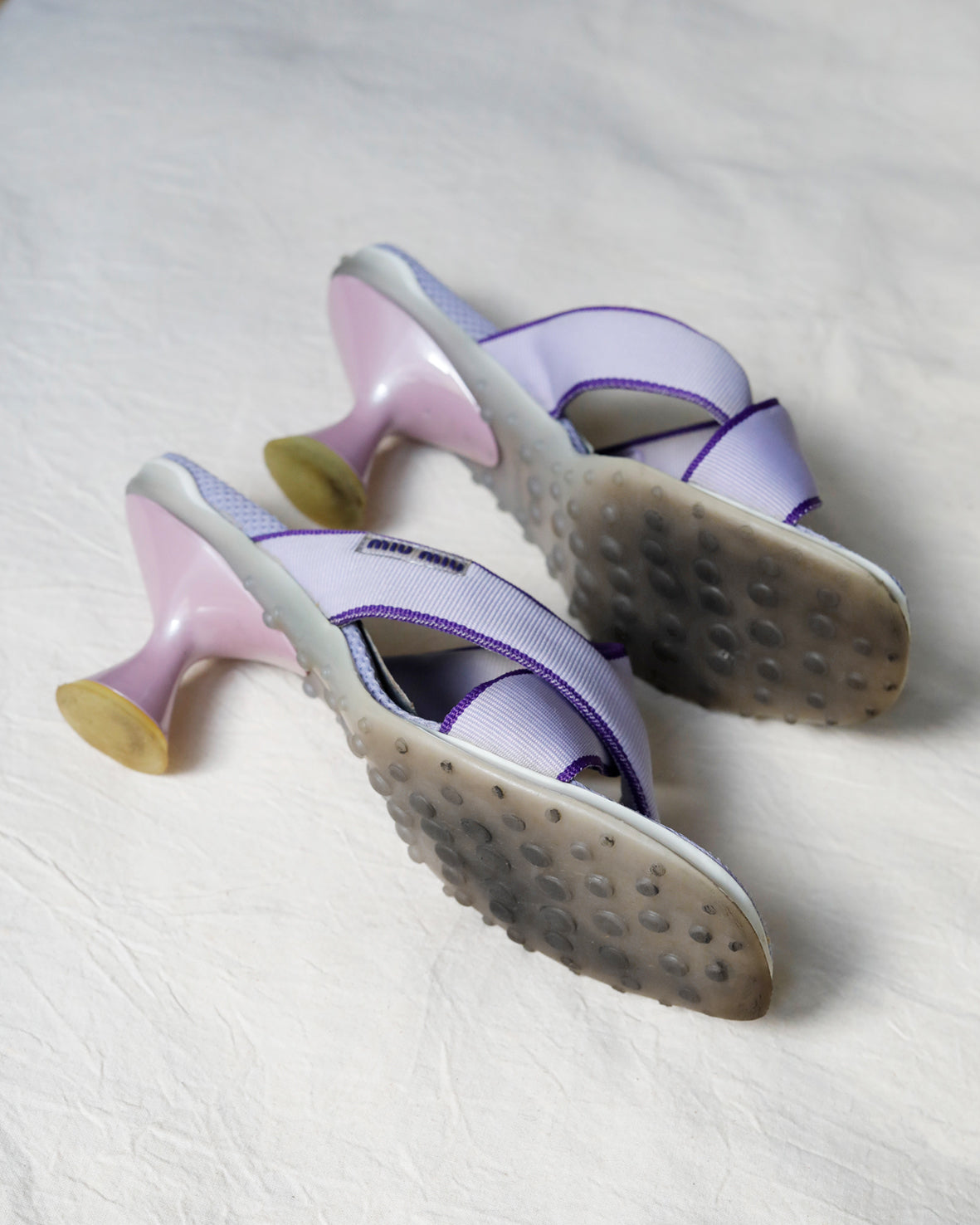 💜1999 Miu Miu Bubble Sole Mesh Heels 💜