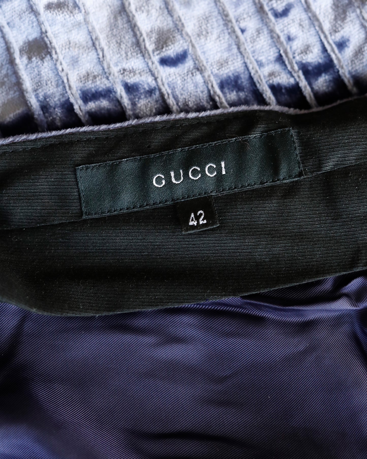 Gucci Fall 1999 Tom Ford Purple Velvet Flared Pants