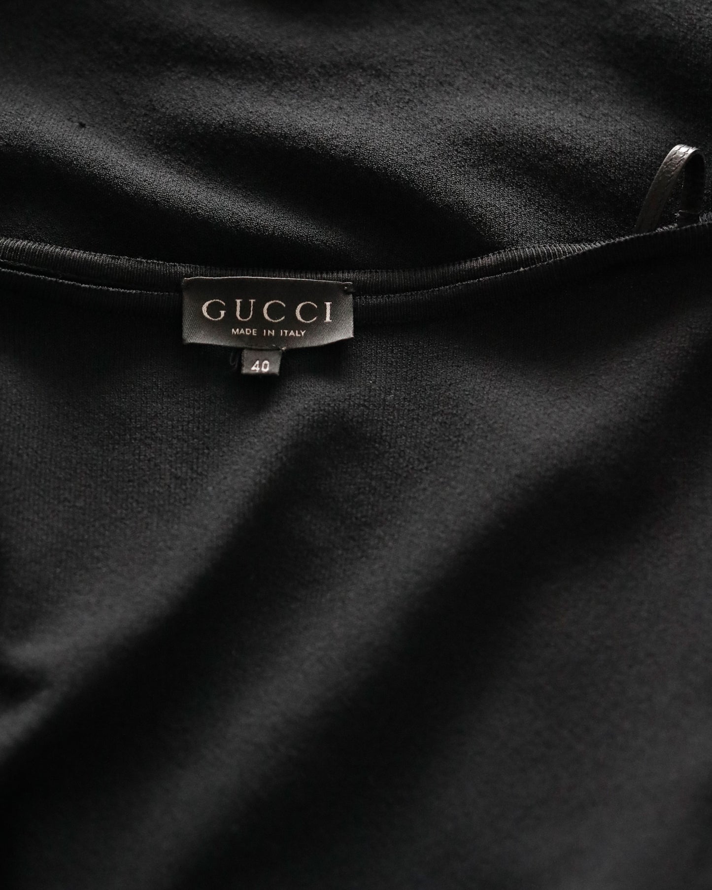 S/S 1998 Gucci by Tom Ford Runway Bodycon Midi Dress Leather Straps