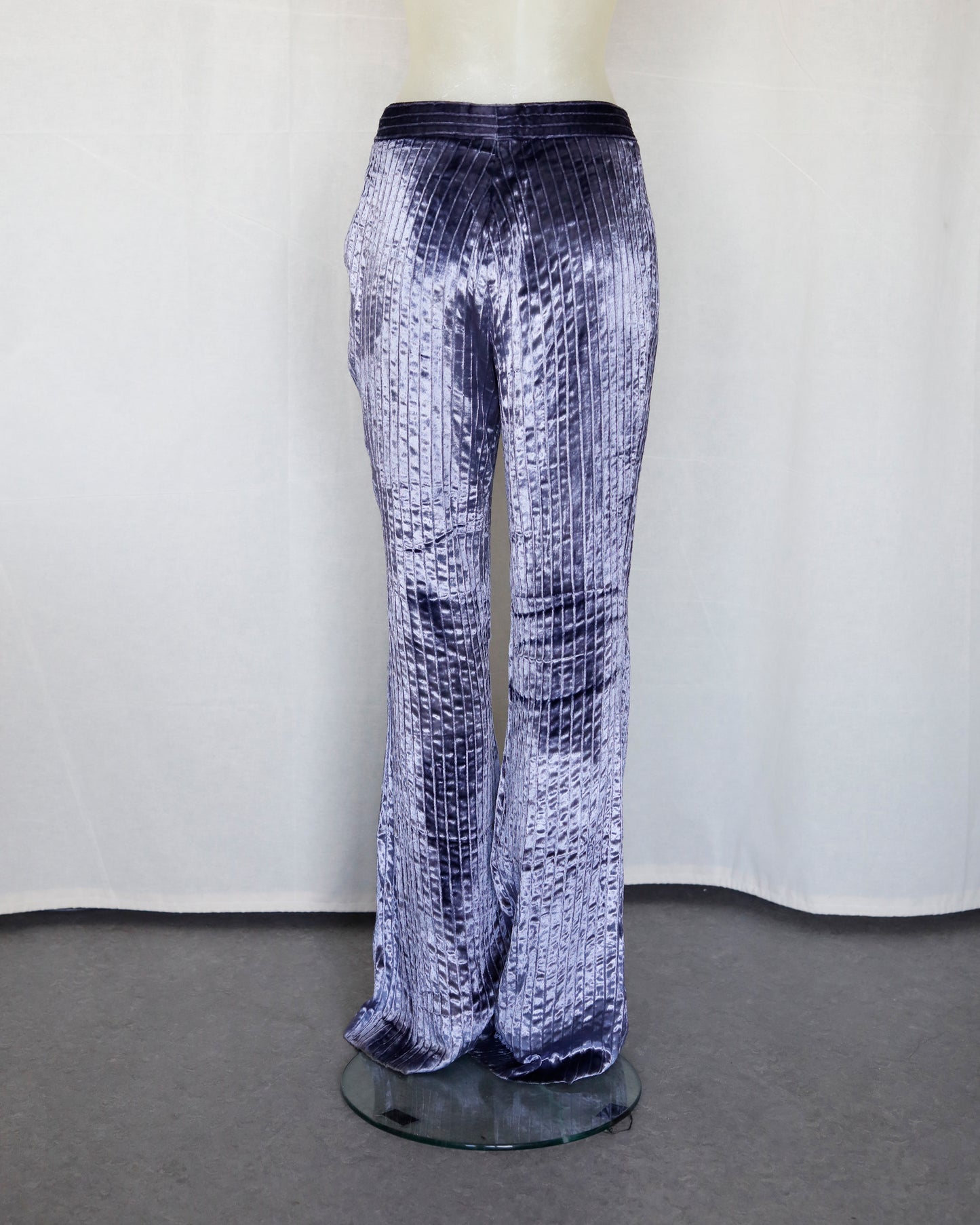 Gucci Fall 1999 Tom Ford Purple Velvet Flared Pants