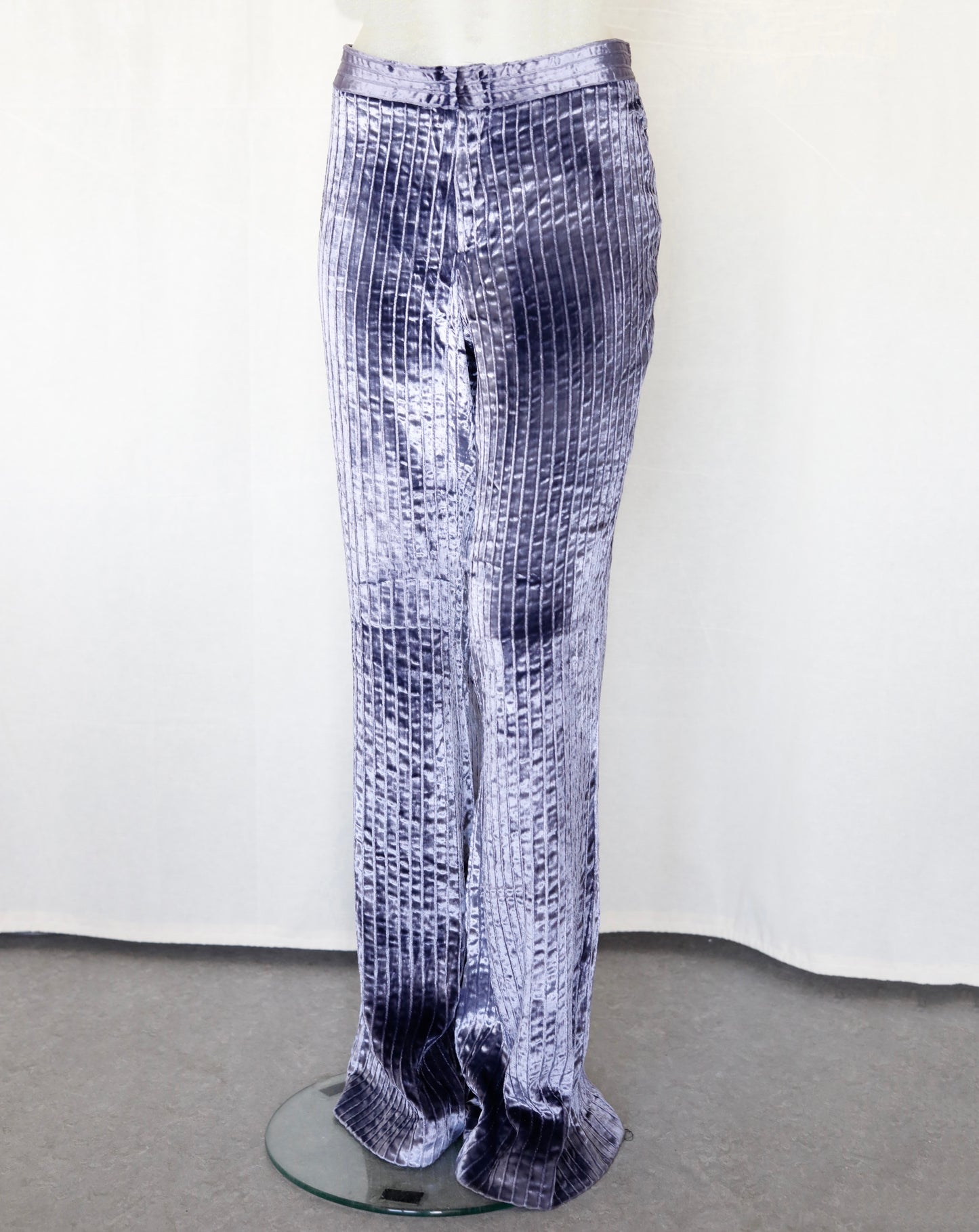 Gucci Fall 1999 Tom Ford Purple Velvet Flared Pants