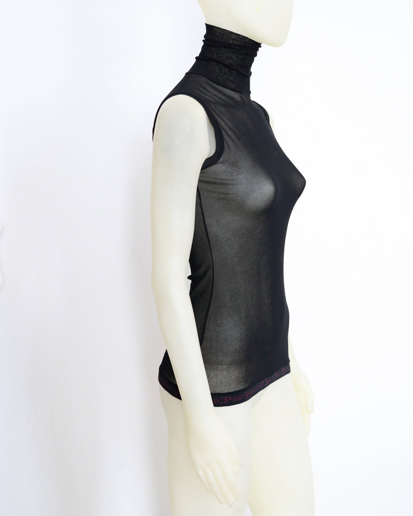 Jean Paul Gaultier mesh Turtleneck