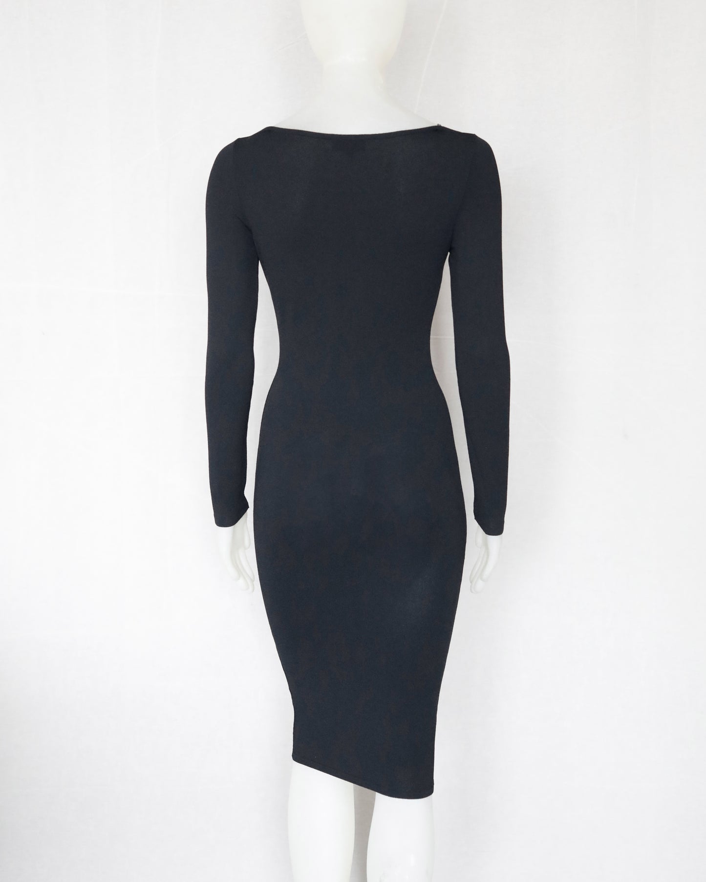 S/S 1998 Gucci by Tom Ford Runway Bodycon Midi Dress Leather Straps