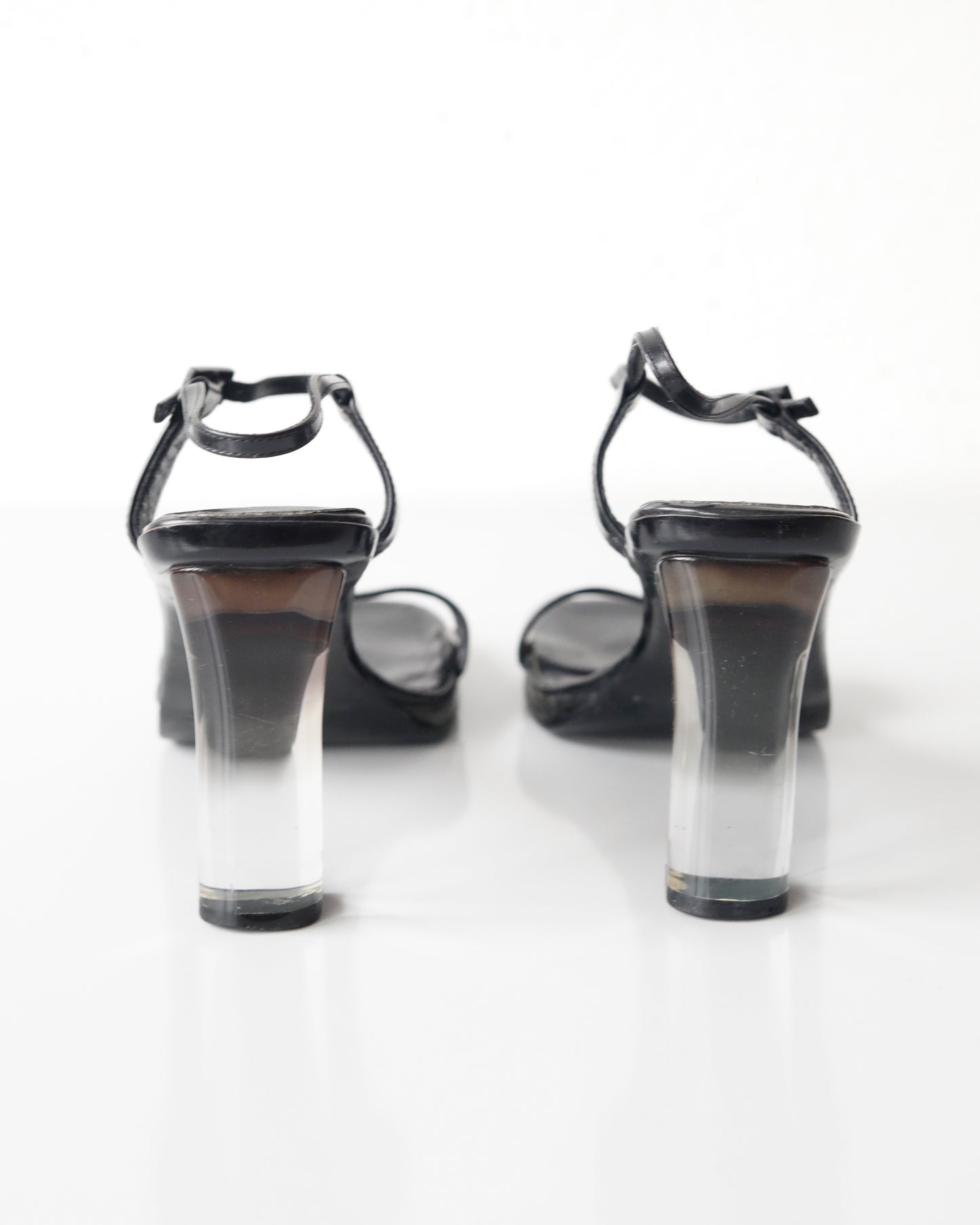 Vintage Gucci Heels with plexiglass Heel