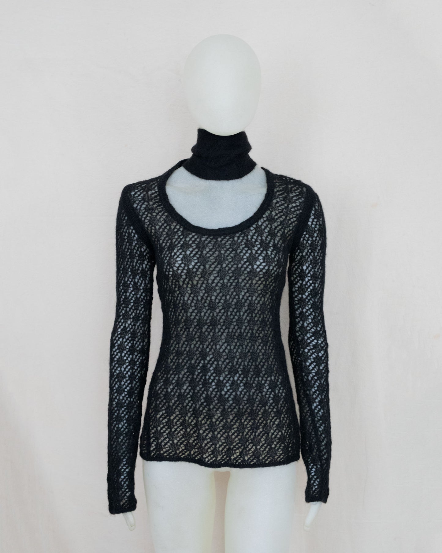 Dolce & Gabbana Wool Pullover with built in Scarf