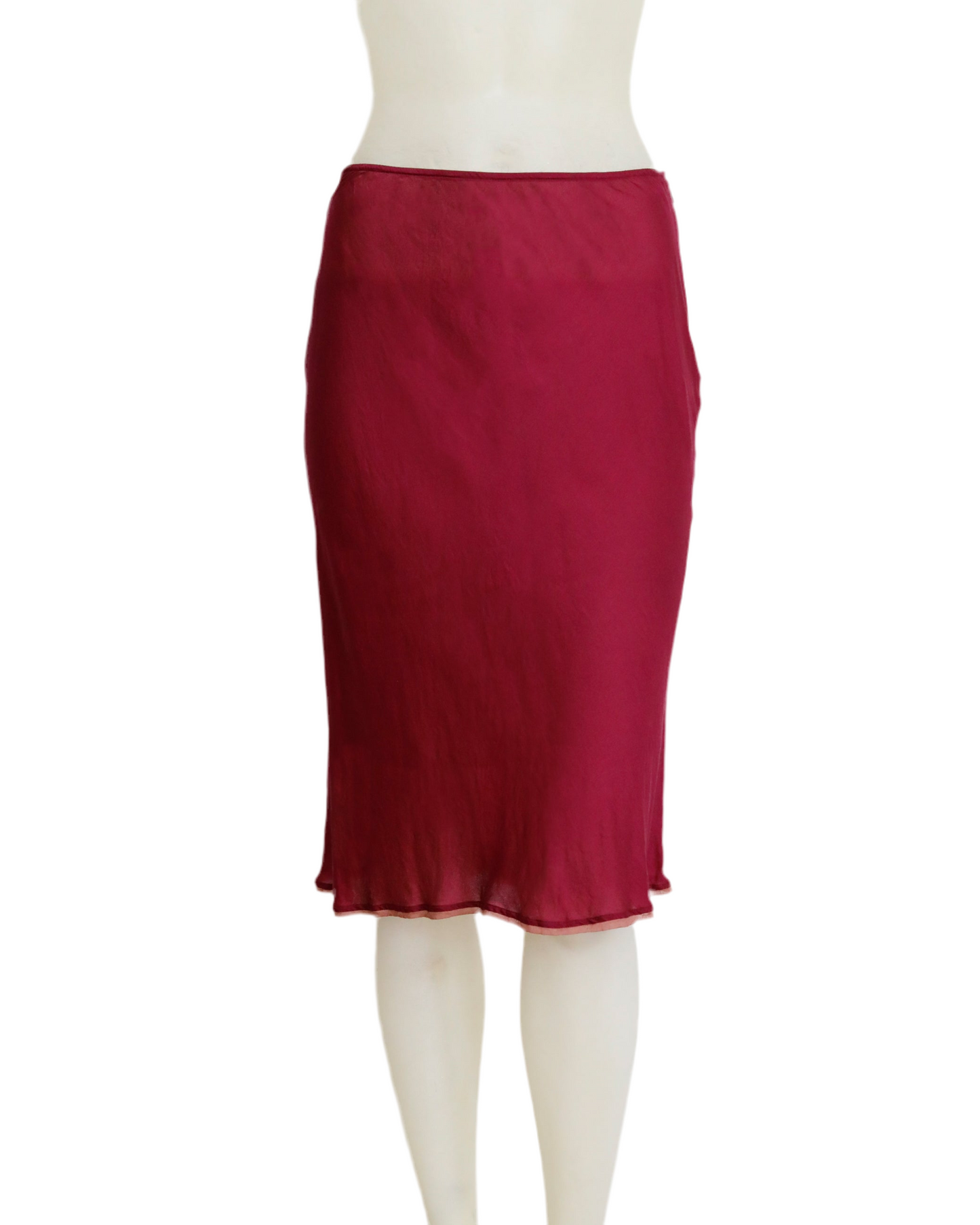1990s Prada silk slip skirt