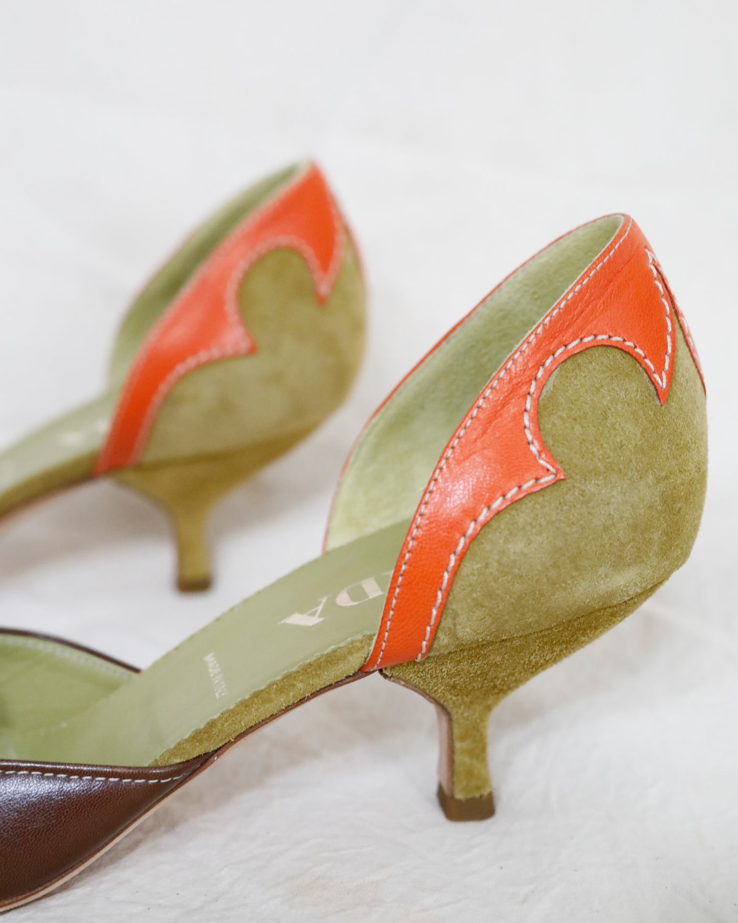 2000s Prada Summer kitten Heels