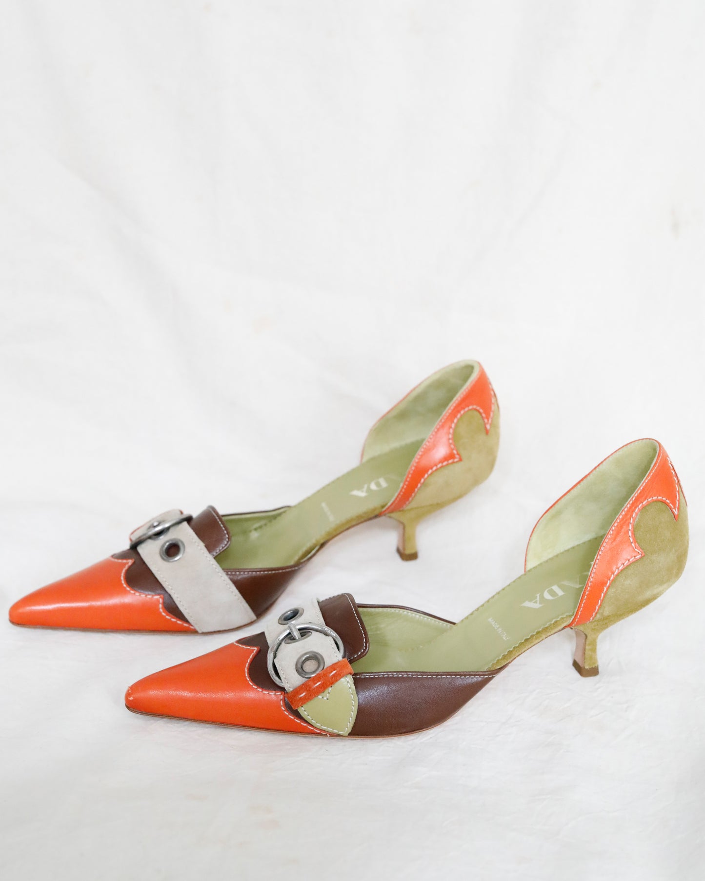 2000s Prada Summer kitten Heels