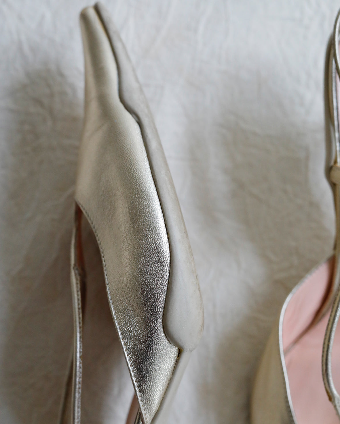 1990s Prada Golden Slingbacks