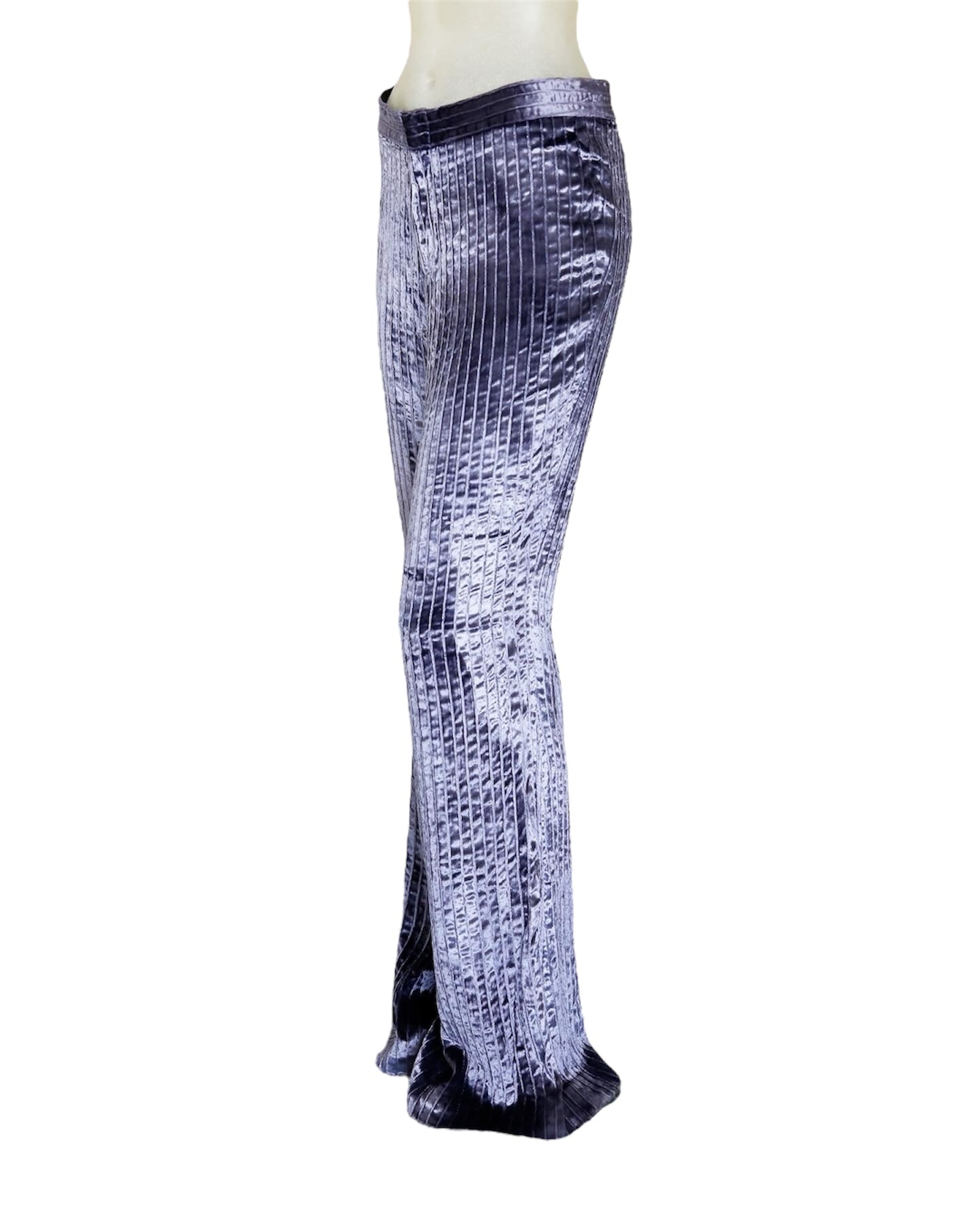 Gucci Fall 1999 Tom Ford Purple Velvet Flared Pants