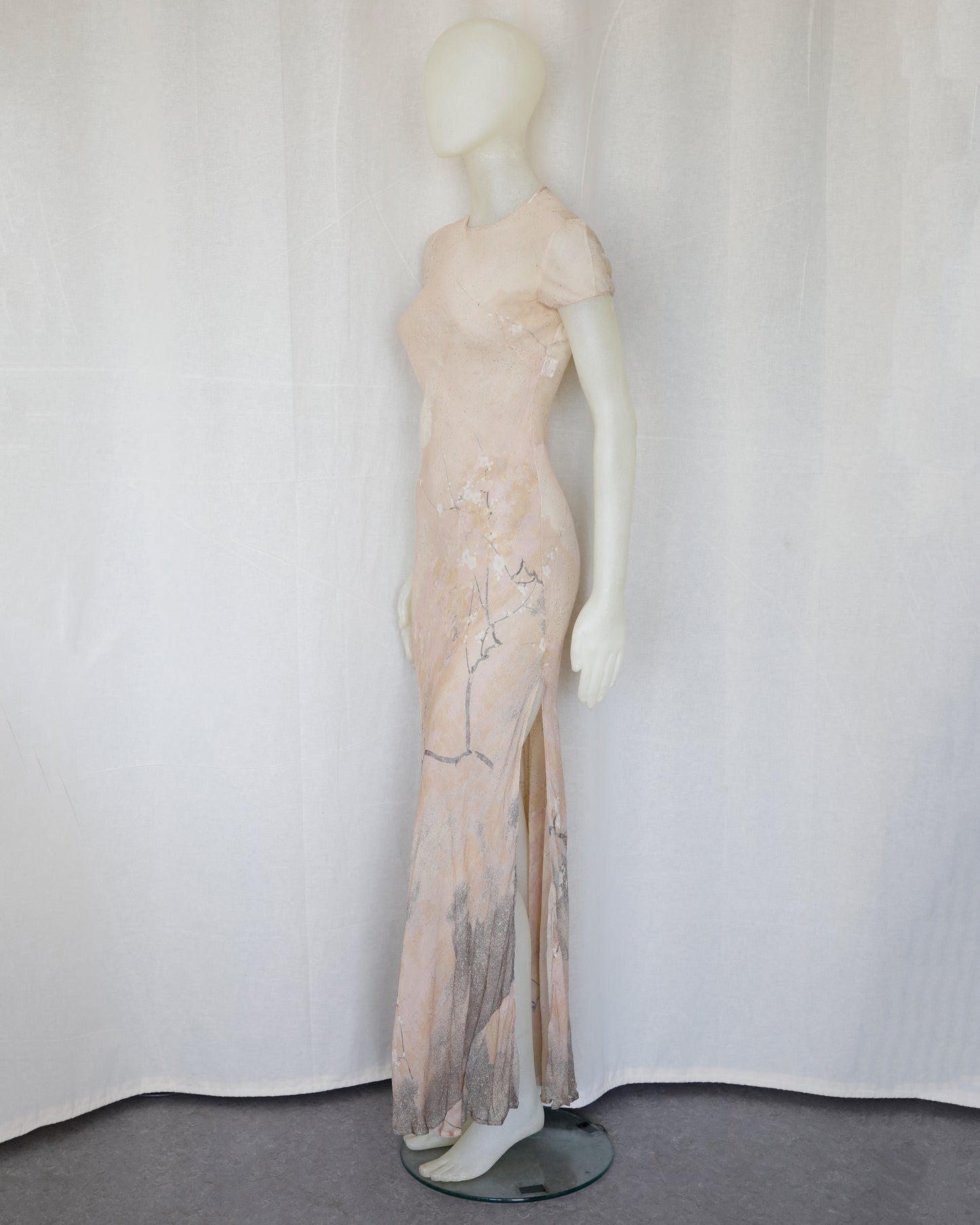 Roberto Cavalli Spring 1998 Maxi Silk Dress