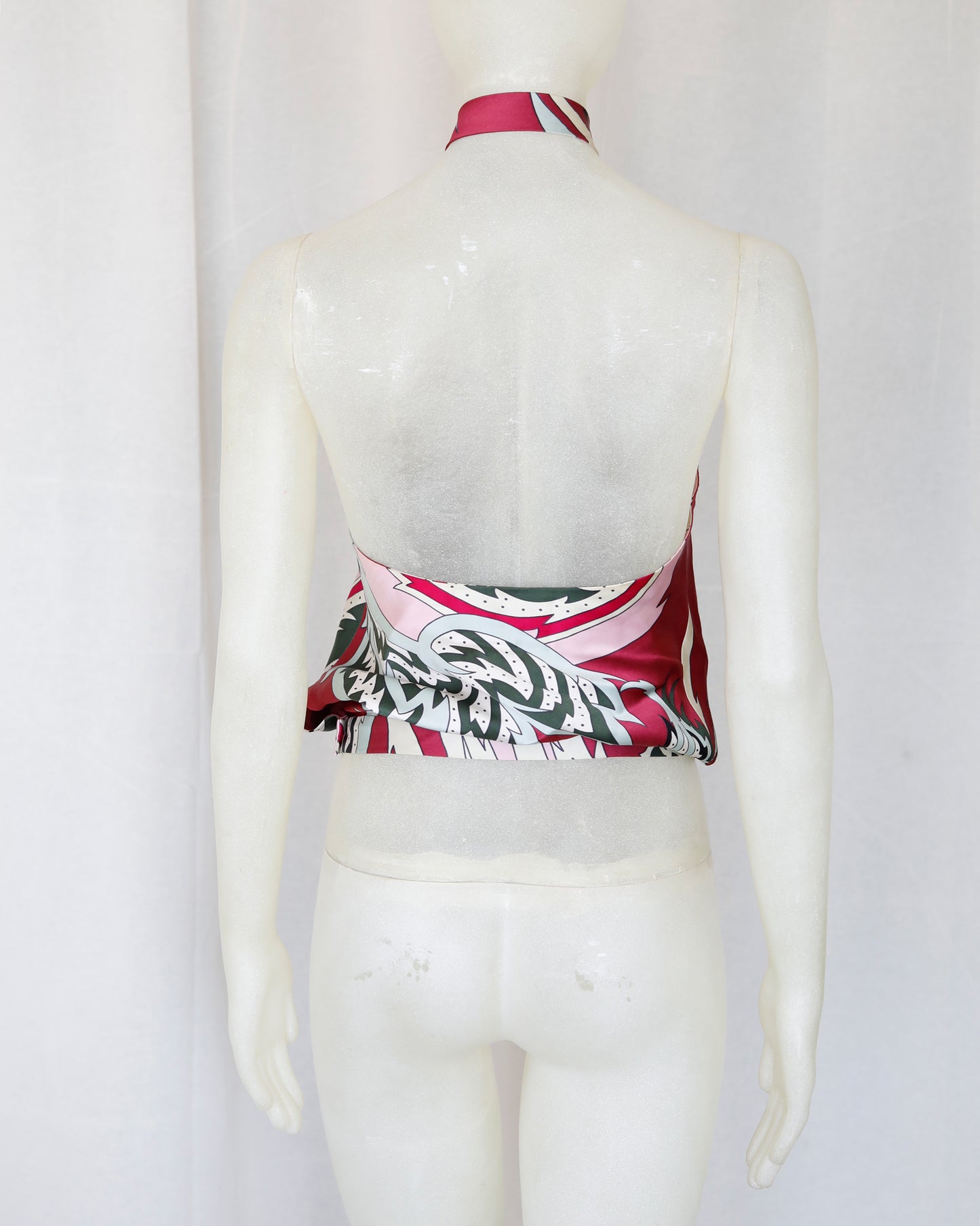 Alexander McQueen Silk Halter Top SS 2001
