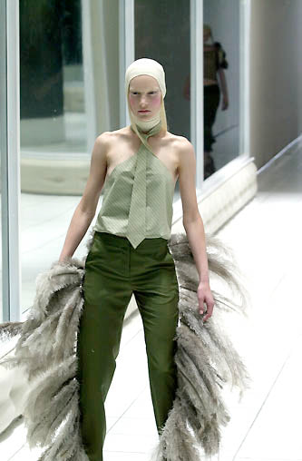 Alexander McQueen Silk Halter Top SS 2001