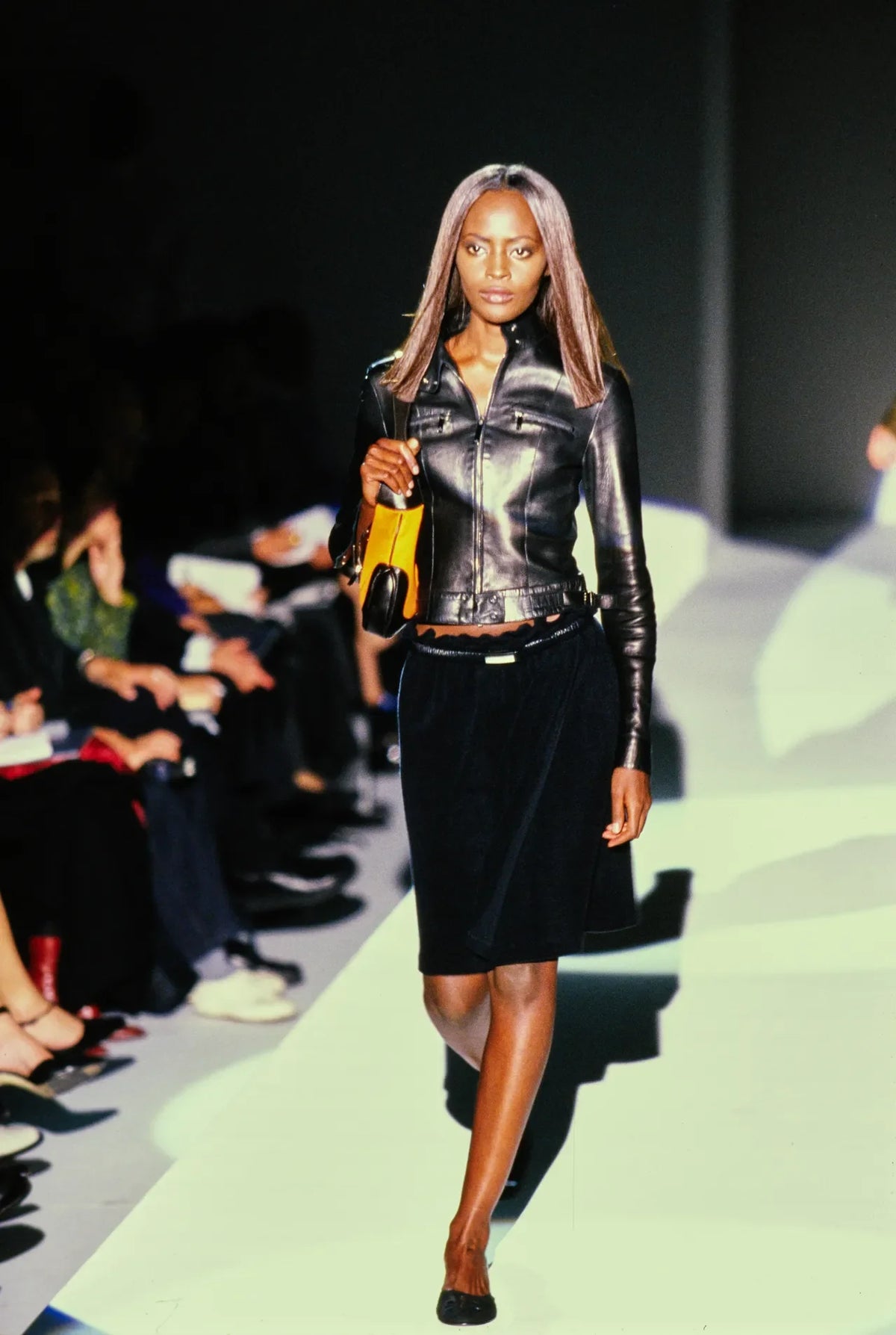 Gucci Tom Ford Spring 1999 Denim Moto Jacket