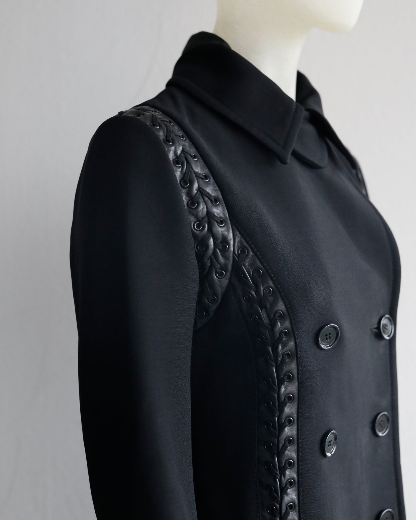 Dolce & Gabbana Wool Coat with lacing
