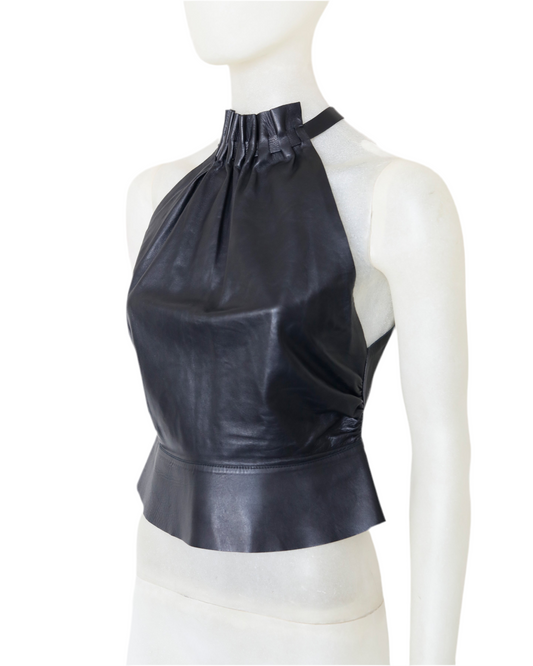 Gucci FW 1999 Runway Leather Top