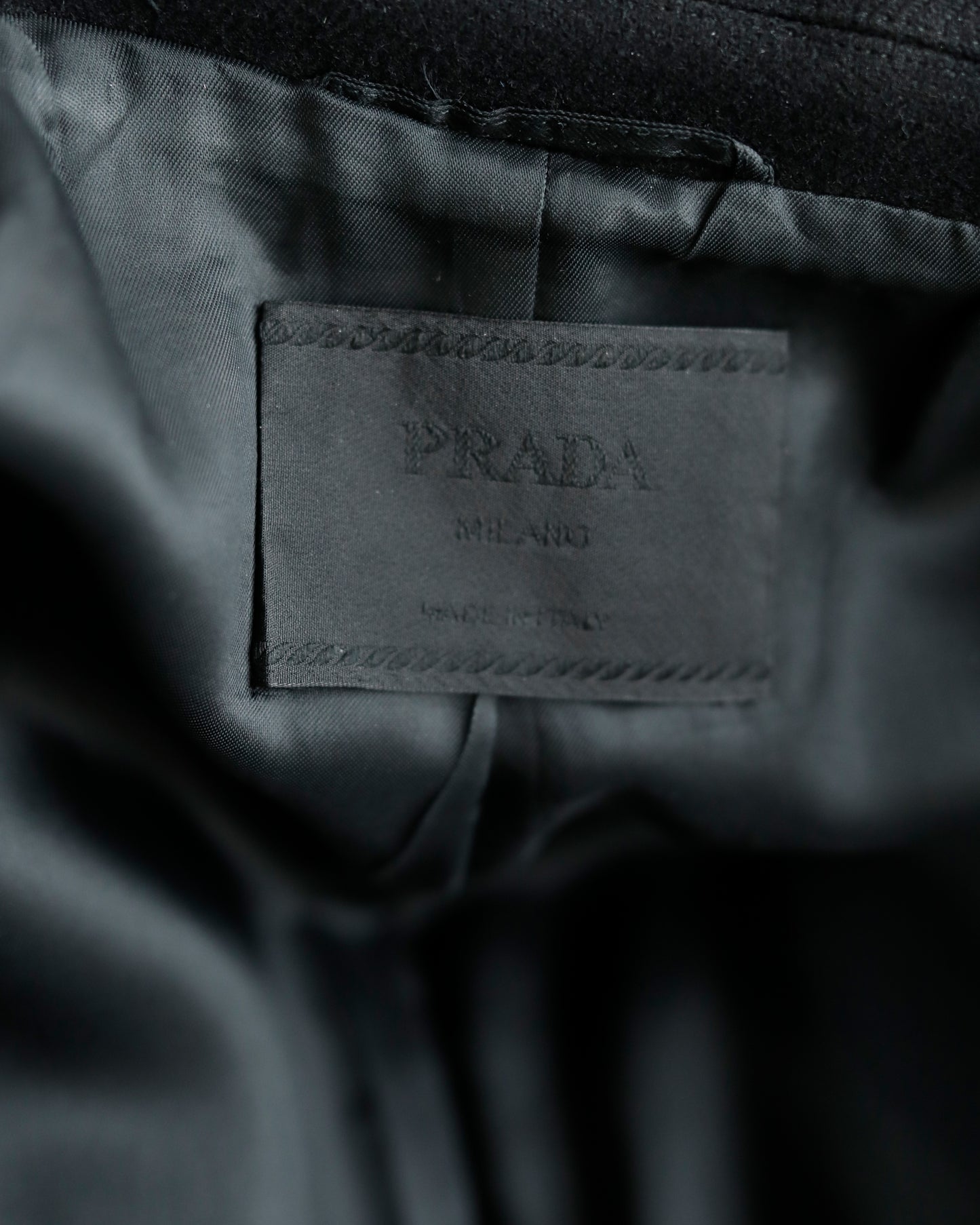 FW 1997 Prada Wool Coat with Velcro fastener
