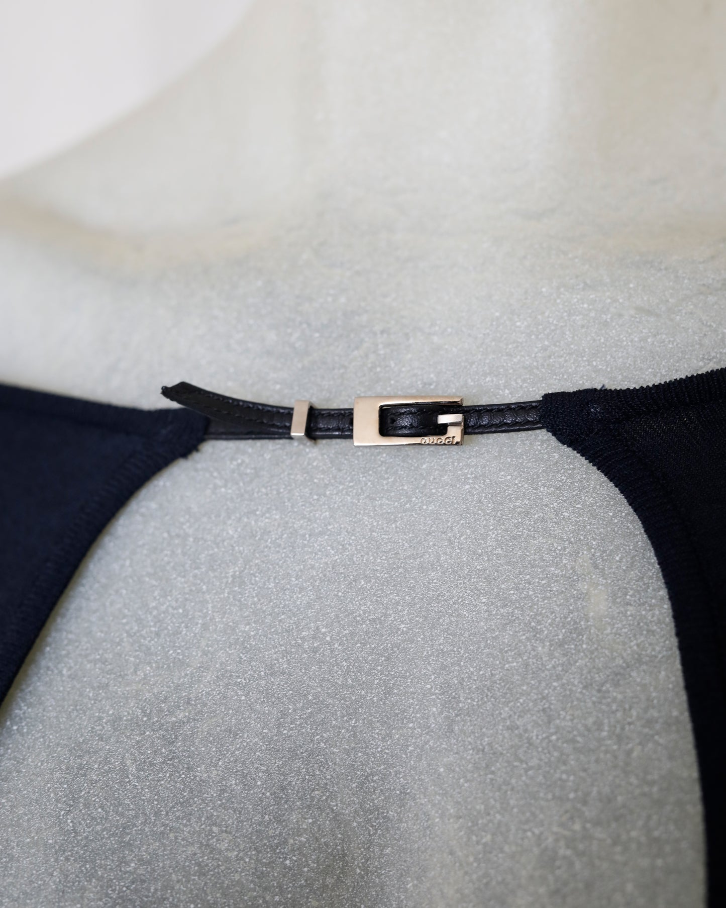 Gucci by Tom Ford Spring 1998 runway buckle top