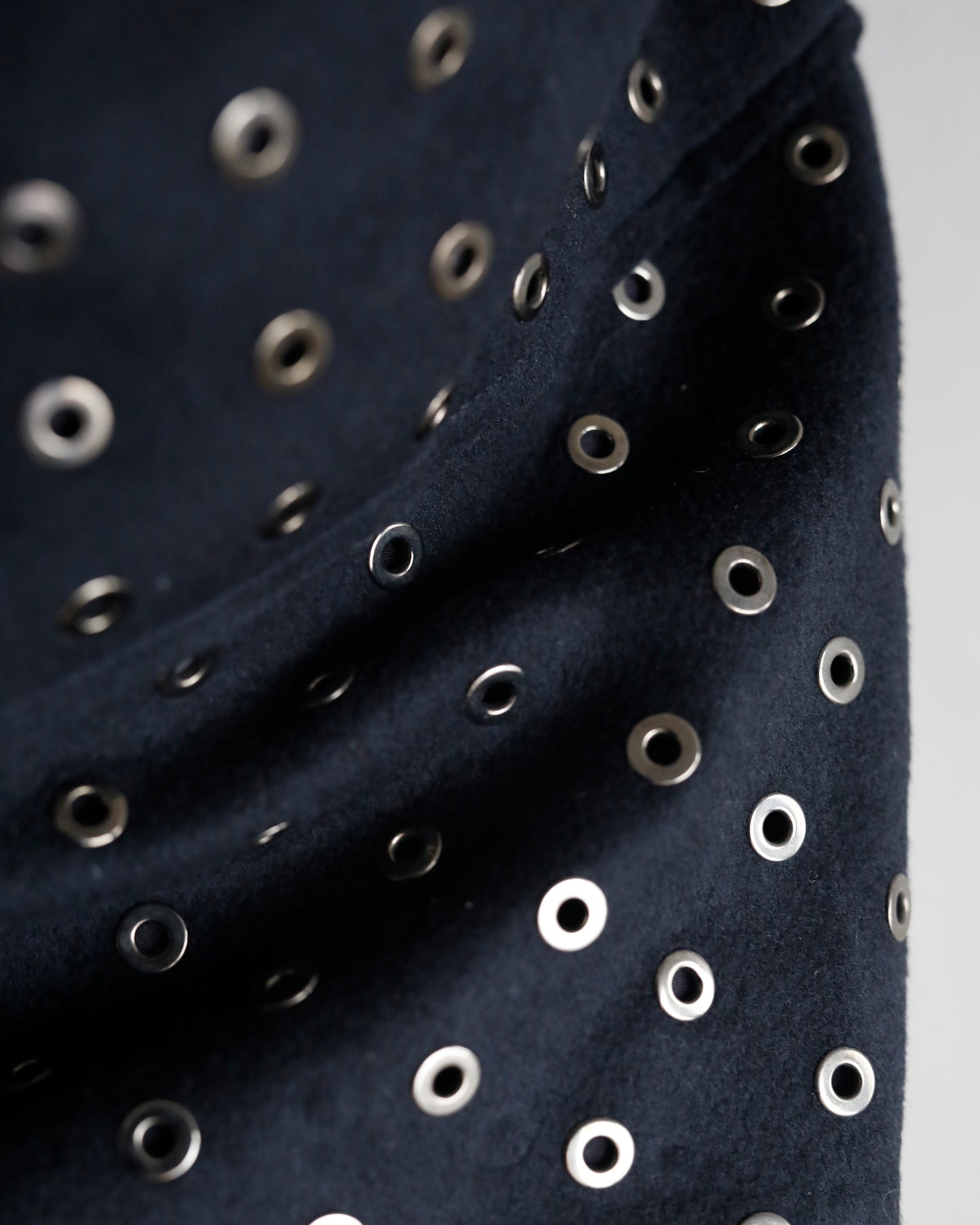 Roberto Cavalli Cashmere eyelets skirt