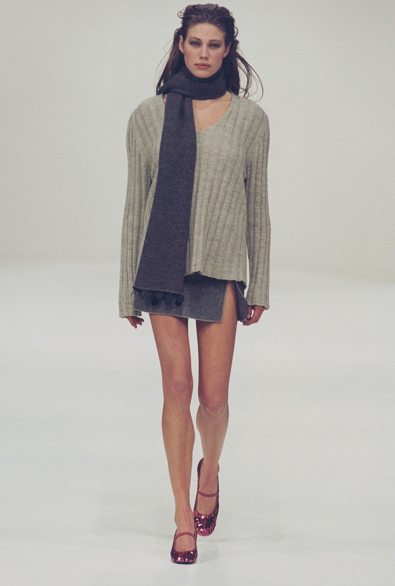 Miu Miu FW 1997 runway Wool Skirt