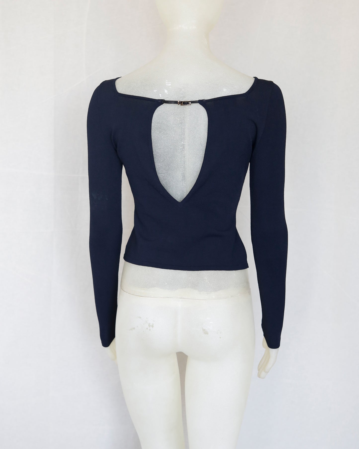 Gucci by Tom Ford Spring 1998 runway buckle top