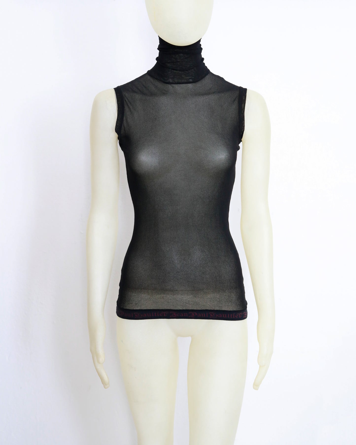 Jean Paul Gaultier mesh Turtleneck