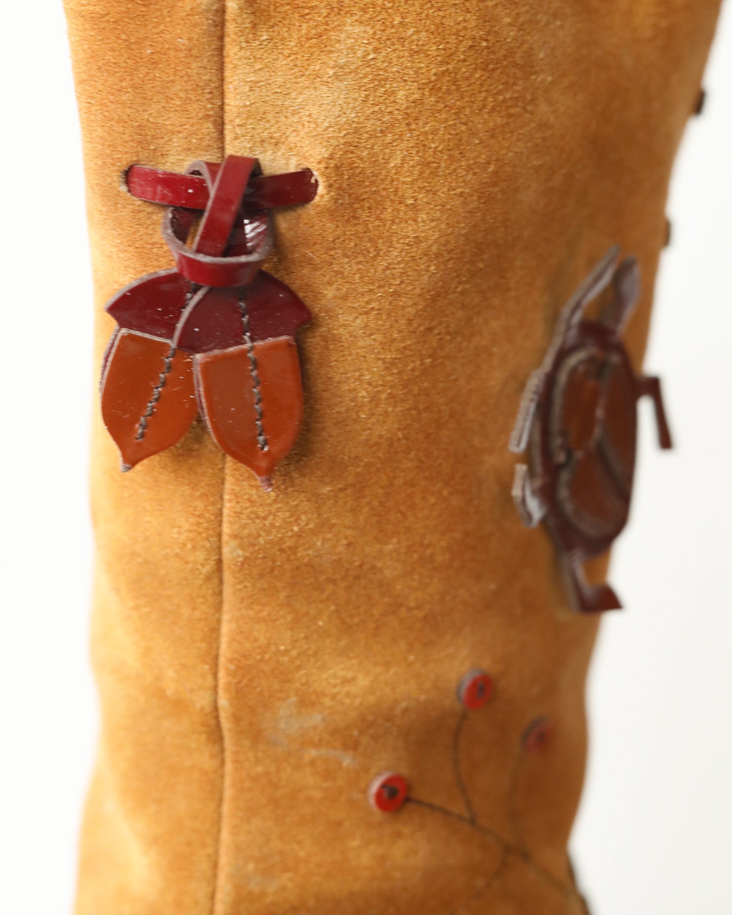 FW 1999 Prada Bug & Leaf Suede Boots