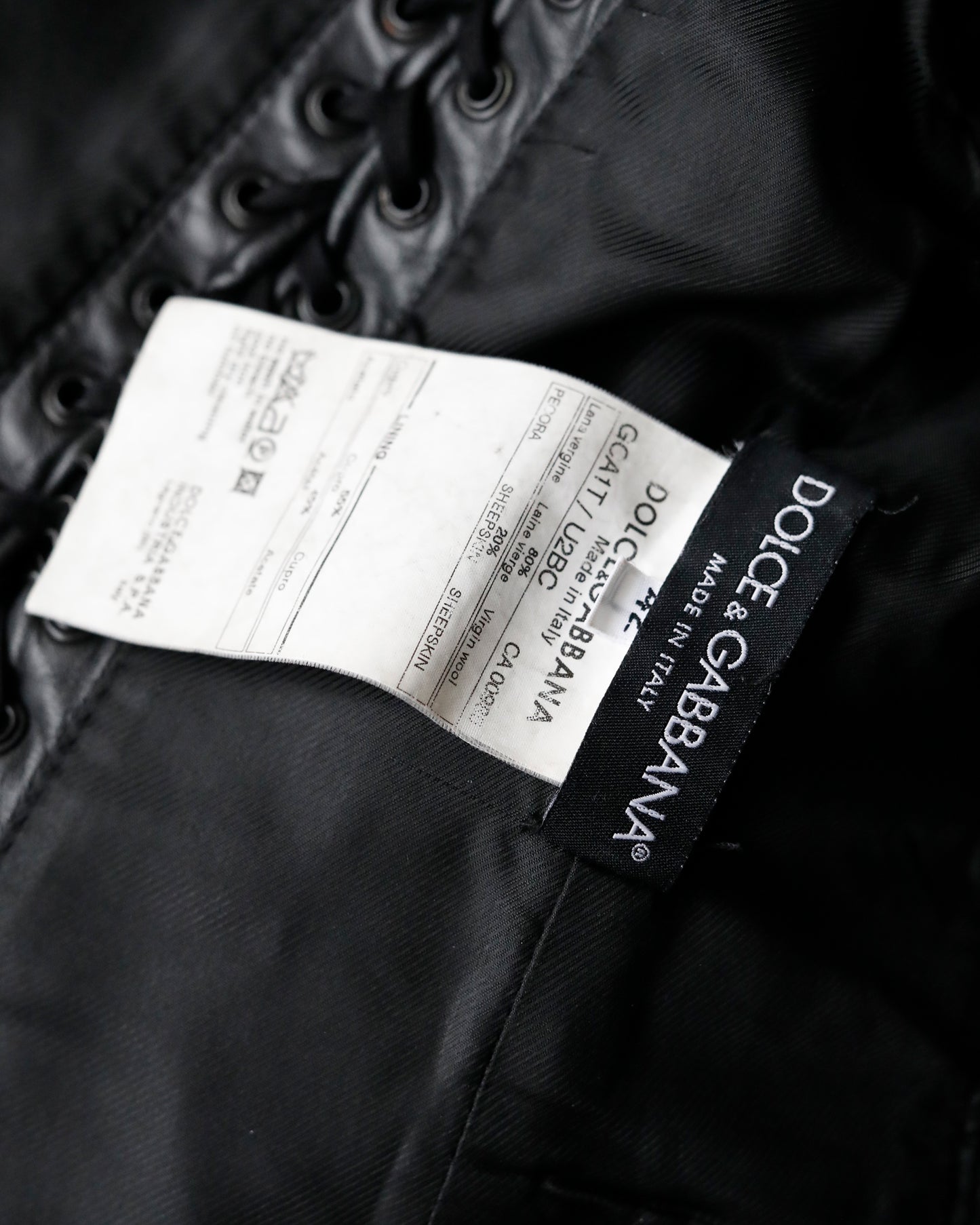 Dolce & Gabbana Wool Coat with lacing
