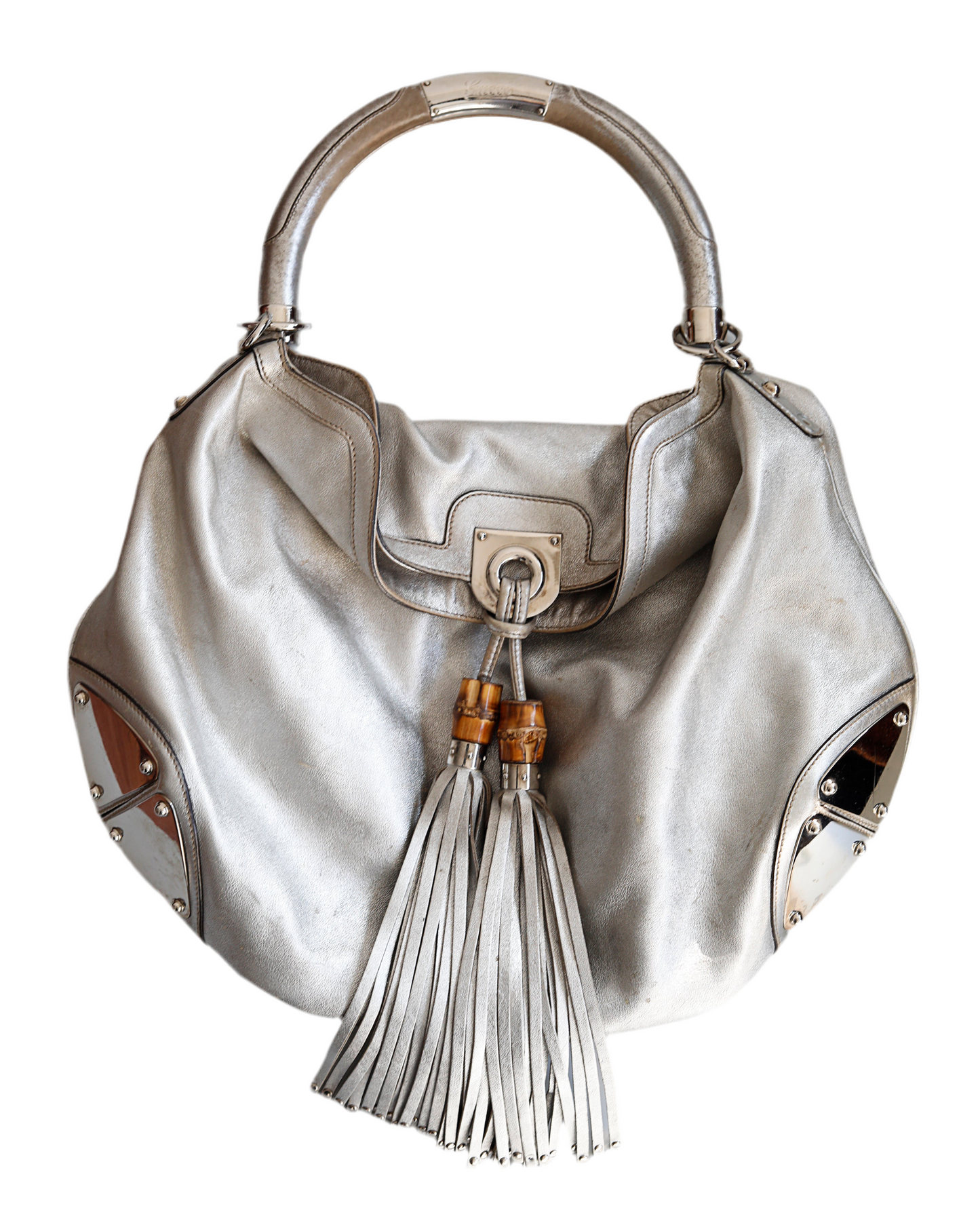 Vintage Gucci Indy Bag Silver