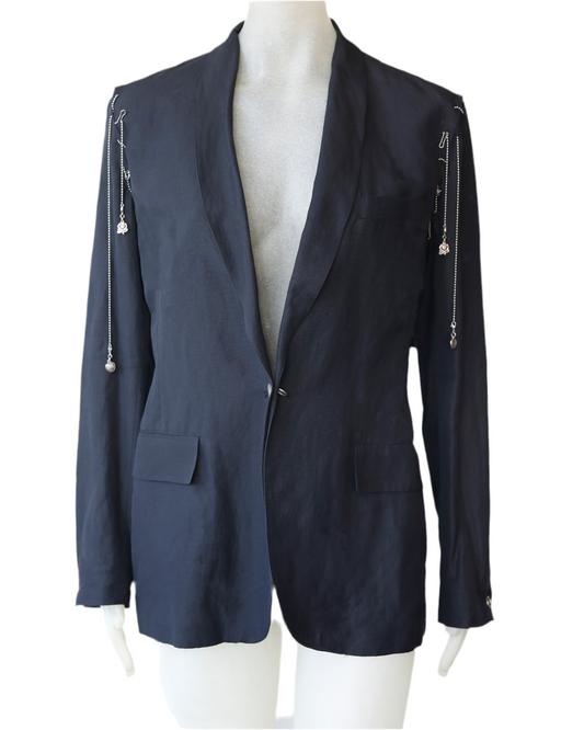Jean Paul Gaultier pierced Blazer with charms