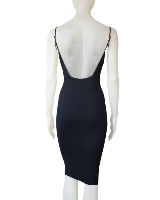 S/S 1998 Gucci by Tom Ford G Buckle Strap Knitted Dress