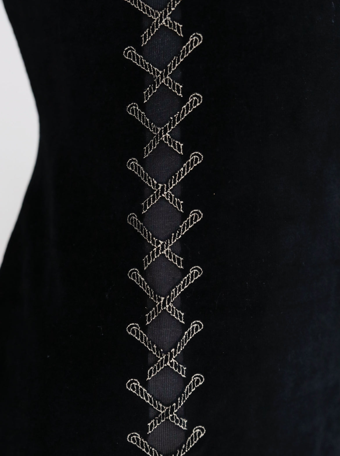 90ies Mugler Top with Lacing details