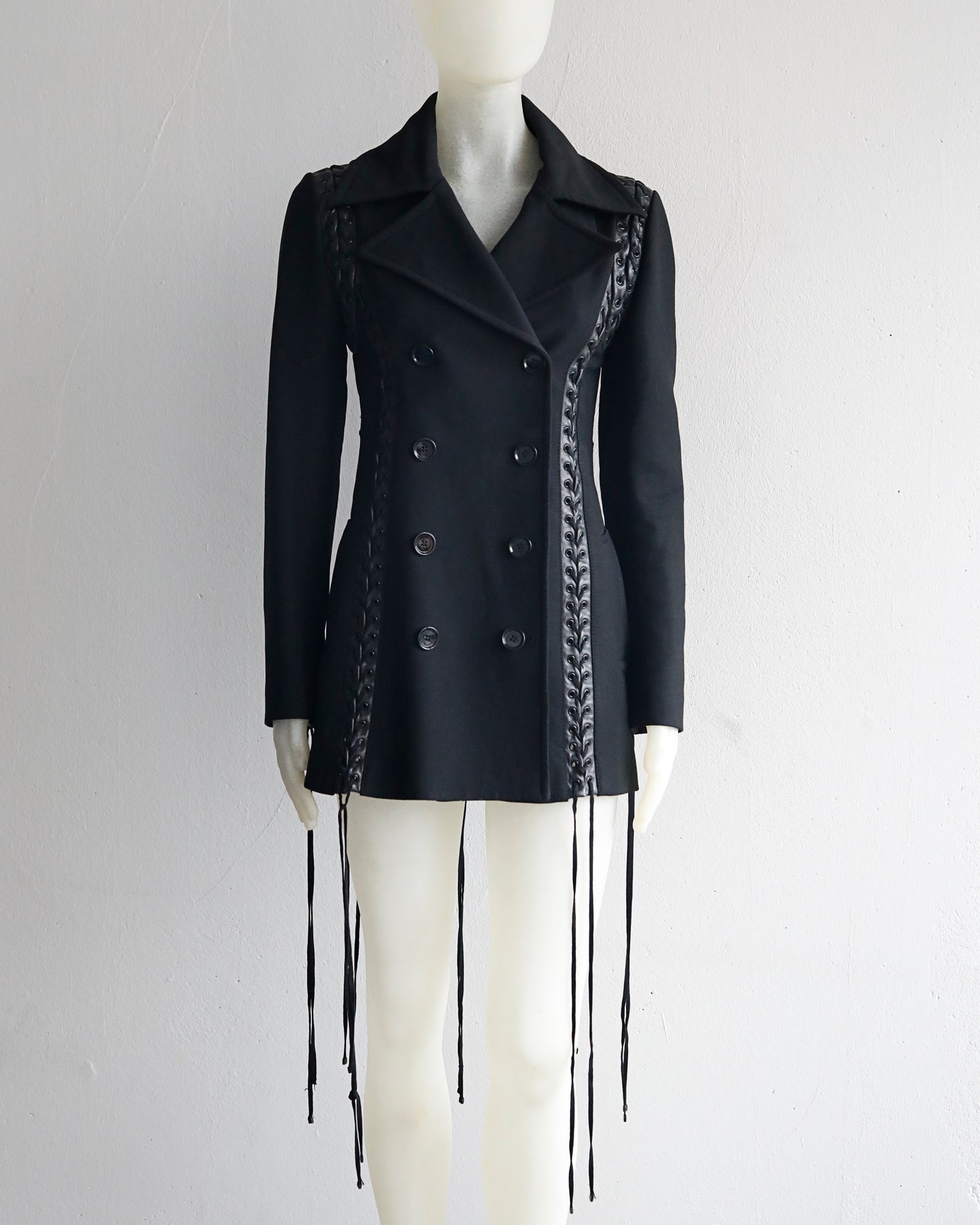 Dolce & Gabbana Wool Coat with lacing