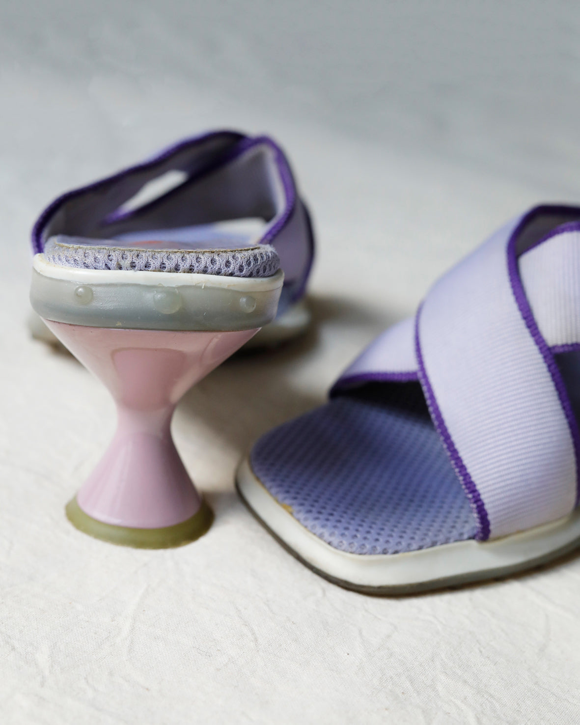 💜1999 Miu Miu Bubble Sole Mesh Heels 💜