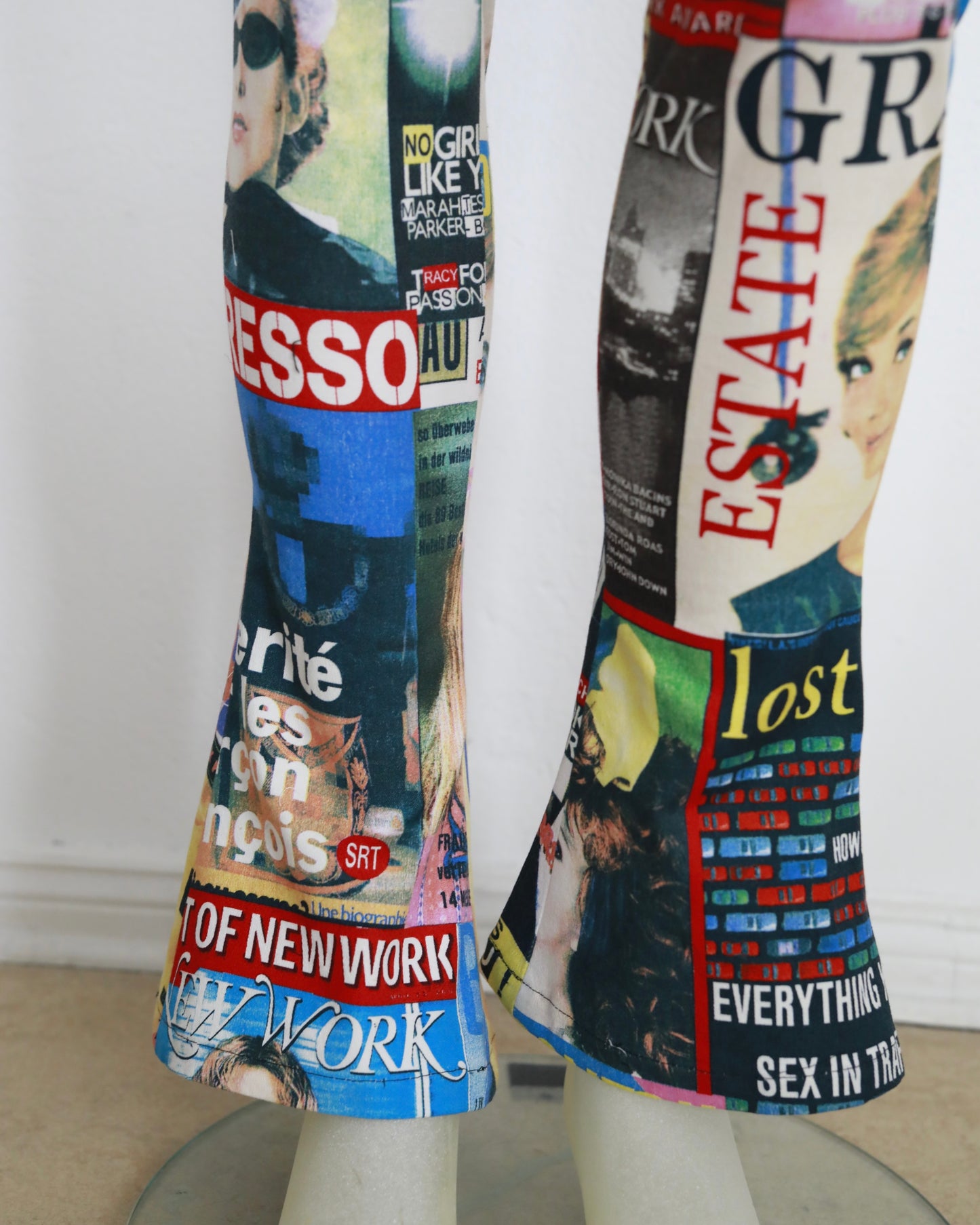 SS 2001 Iconic Dolce & Gabbana magazine print trousers