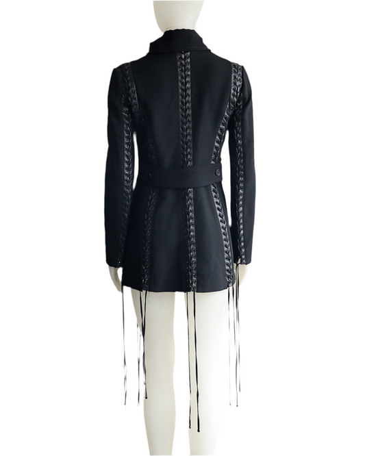 Dolce & Gabbana Wool Coat with lacing
