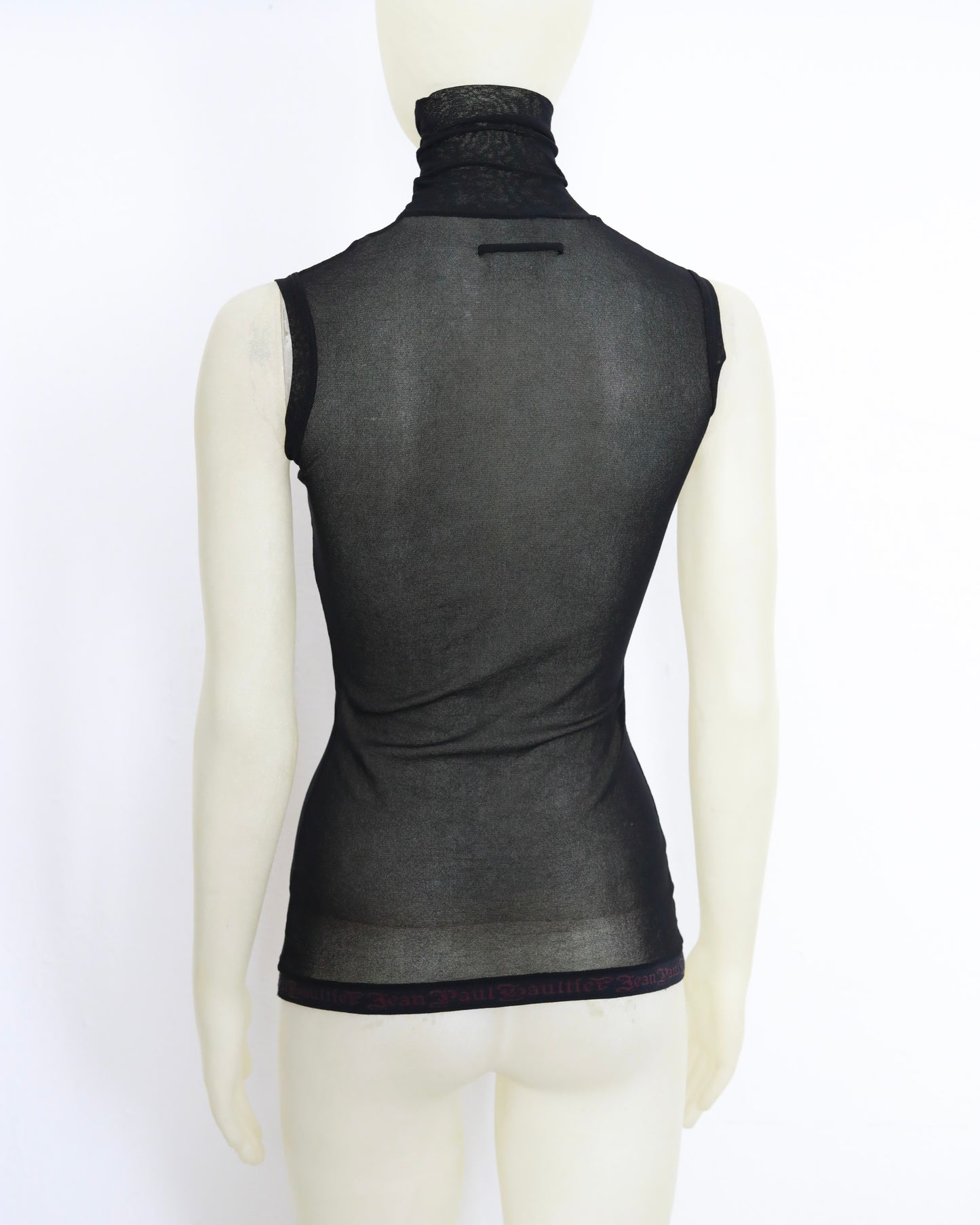 Jean Paul Gaultier mesh Turtleneck