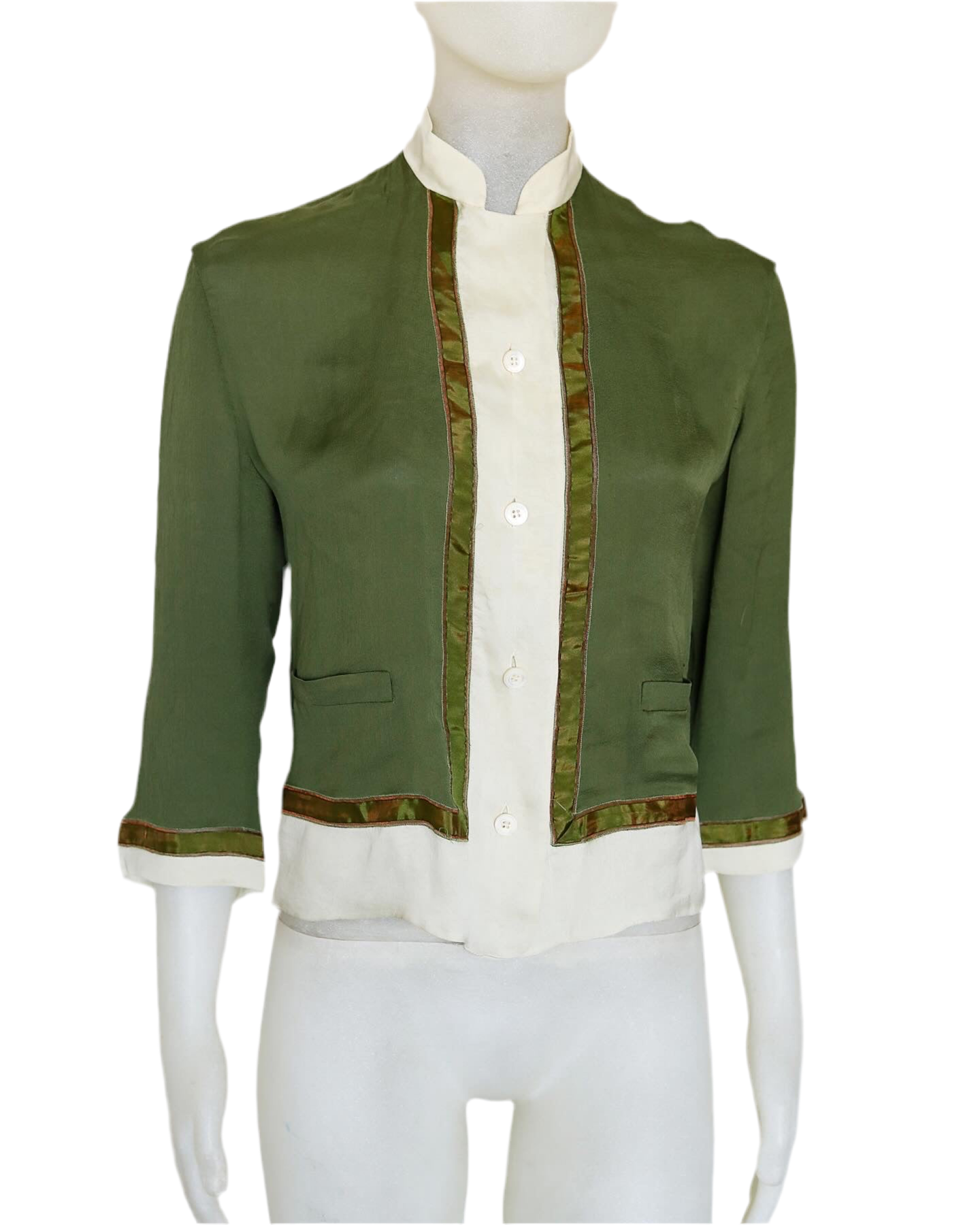 Prada Spring 1997 runway silk blouse