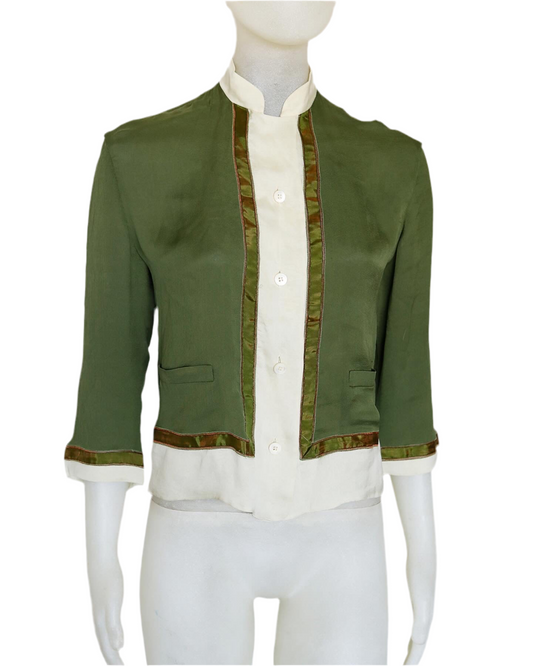 Prada Spring 1997 runway silk blouse