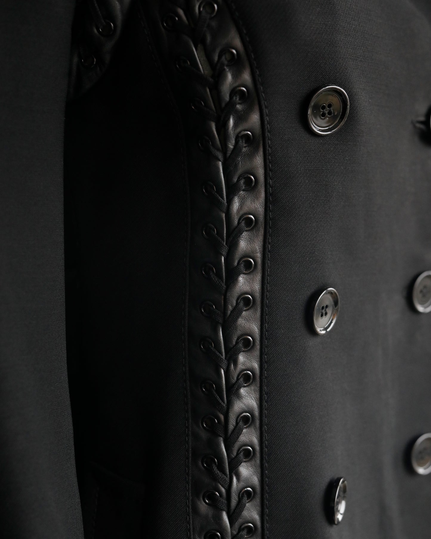 Dolce & Gabbana Wool Coat with lacing
