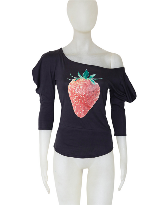 Chloe by Stella McCartney strawberry Print Top Spring 2001
