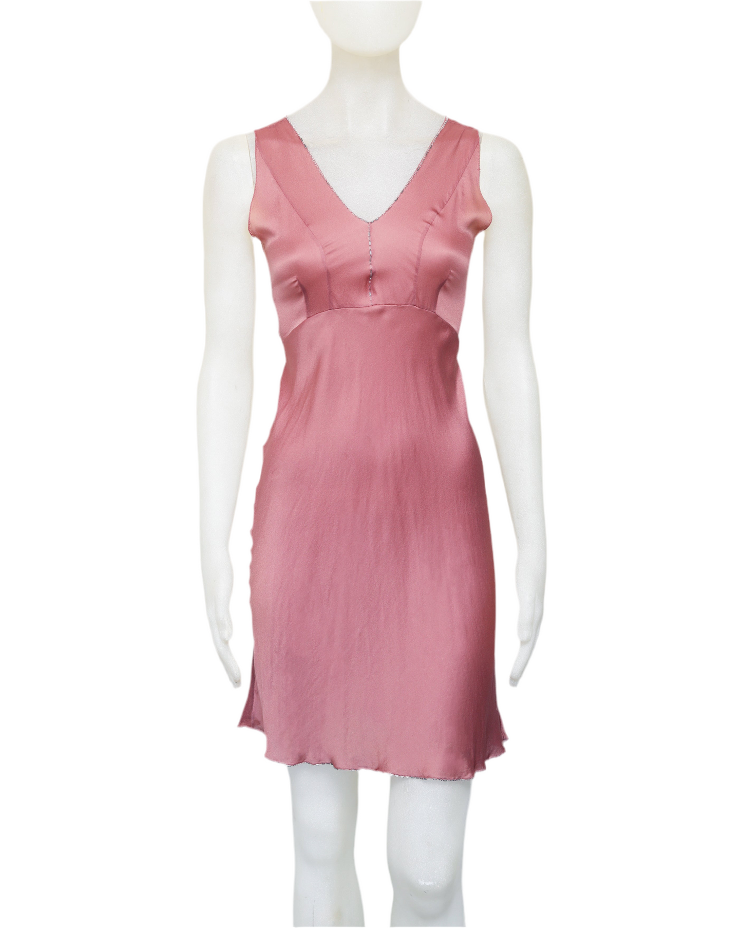 Prada Fall 1997 embroidered silk dress