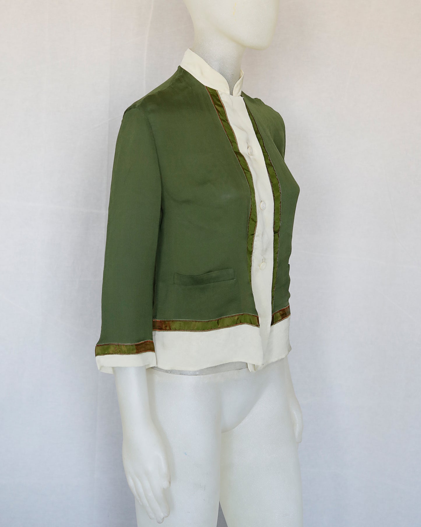 Prada Spring 1997 runway silk blouse