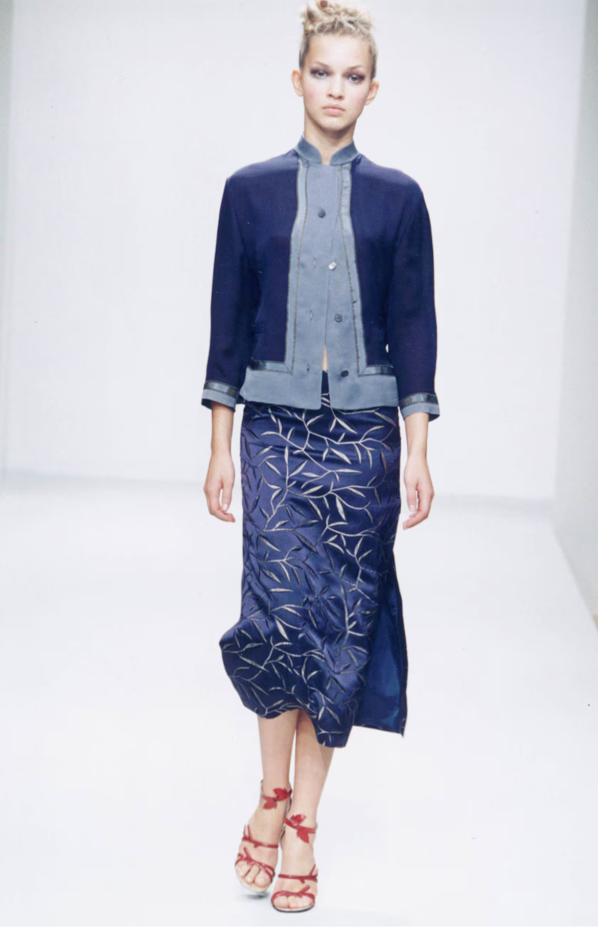 Prada Spring 1997 runway silk blouse