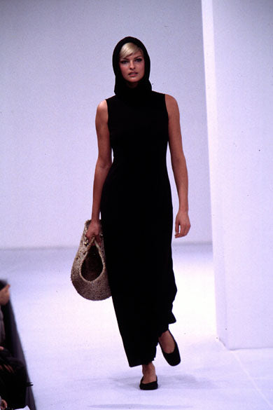 Dolce & Gabbana Runway Spring 1996 Hooded Maxi Dress