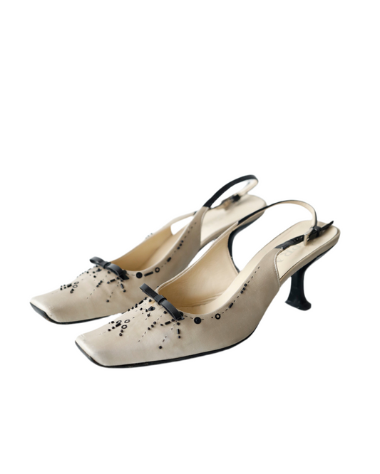 SS 2000 Sequin Prada kitten Heels