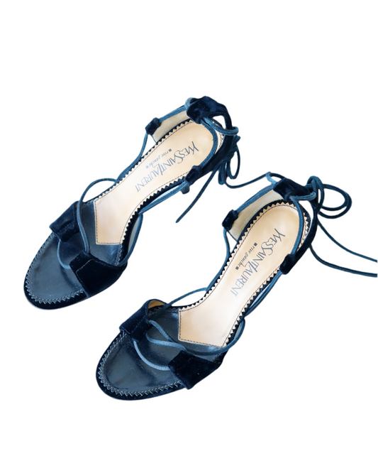 Yves Saint Laurent Velvet Heels