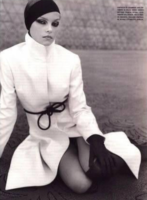 Gucci Runway Fall 1999 White Cashmere Coat